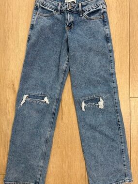 Abercrombie kids low rise baggy jeans